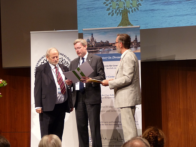 Ehrung Peter Meyer, Foto: Peter Dege