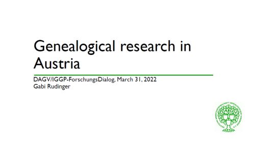 Genealogical Research in Austria